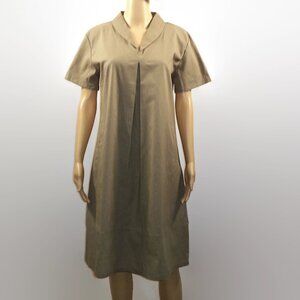 Khaki/Tan Knee Length Dress, Sz. M
